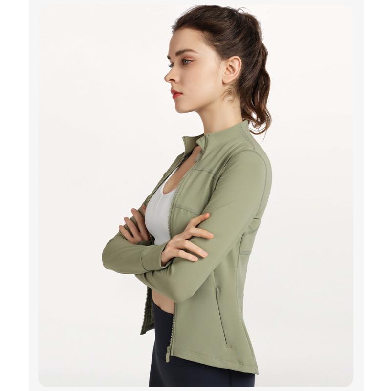Women's Spring and Autumn Slim Sports Long Sleeve Casual Yoga Top