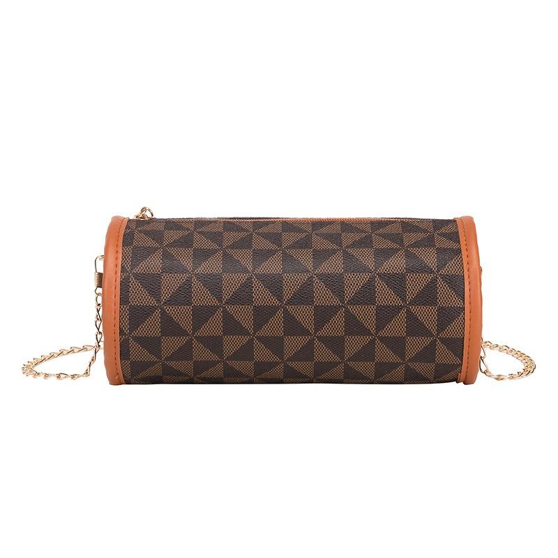 Women's Bag New Fashion Printing Cylinder Shoulder Bag Fashion Simple Women's Pillow Bag Messenger Bag Bag