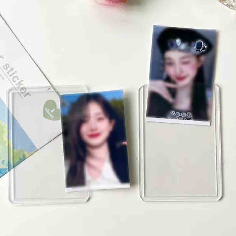 20Pcs Hard Card Holder for Kpop Idol Photo Cards Protective Sports Collectible Trading PVC Card Sleeves Display Case Transparent