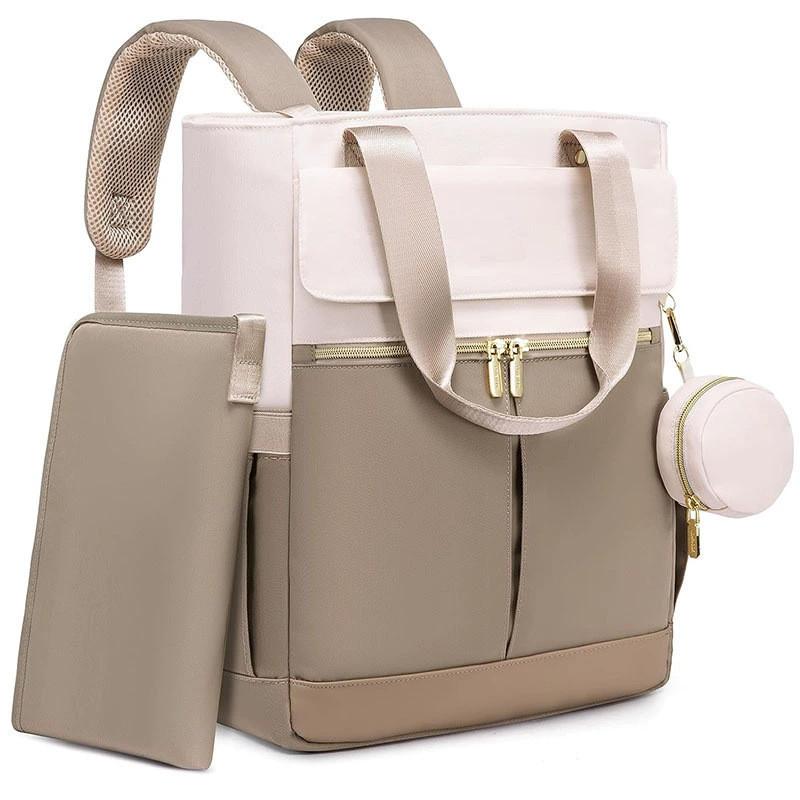 

Nylon Mini Portable Diaper Bag For Moms With Multifunction Organizer For Daily Use сірий колір