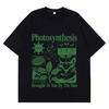 Photosynthesis Cat Funny Meme Tshirt Unisexs Unisex Vintage Tshirt Shortsleeved Loose Casual Cotton Oversized Summer Tshirts