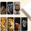 Animal Lion Transparent Phone Case for Motorola Moto G7 G8 G9 G84 G85 G73 G24 G15 Z2 Play Power Plus