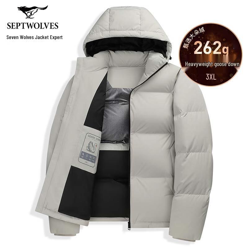 SEPTWOLVES Men s Loose-Fit Waterproof Goose Down Jacket L