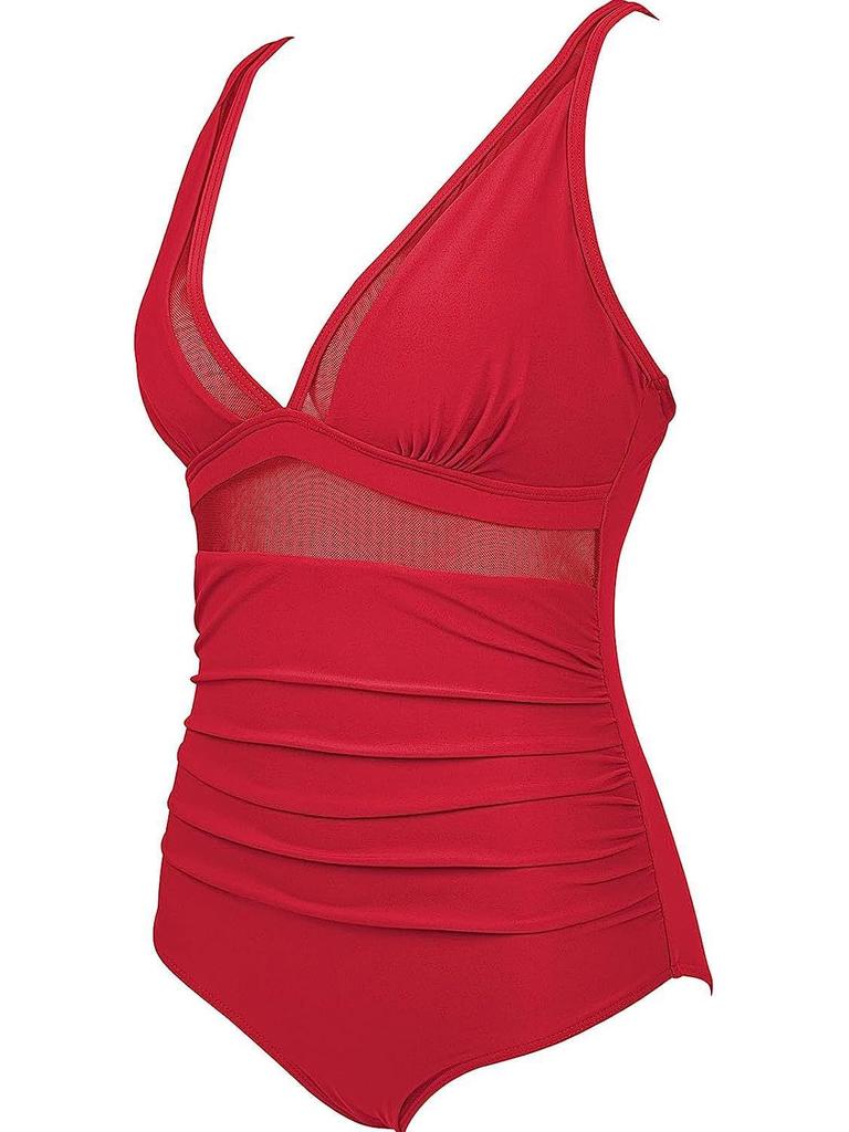 2024 European & American Sexy Transparent One-Piece Backless Swimsuit