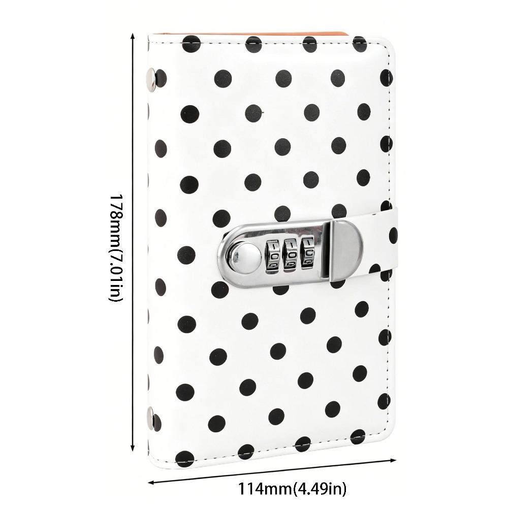 Combination Lock Cash Savings Book PU Leather Cash Envelope Organizer  Household Finance