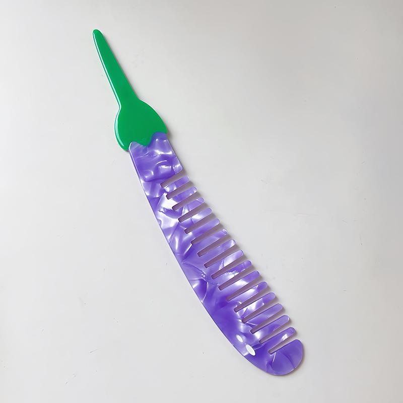 1PC New Acetate Hair Comb Wide Tooth Detangling Comb Cute Dog Swan Design Luxury Gift Quality Hair Brush