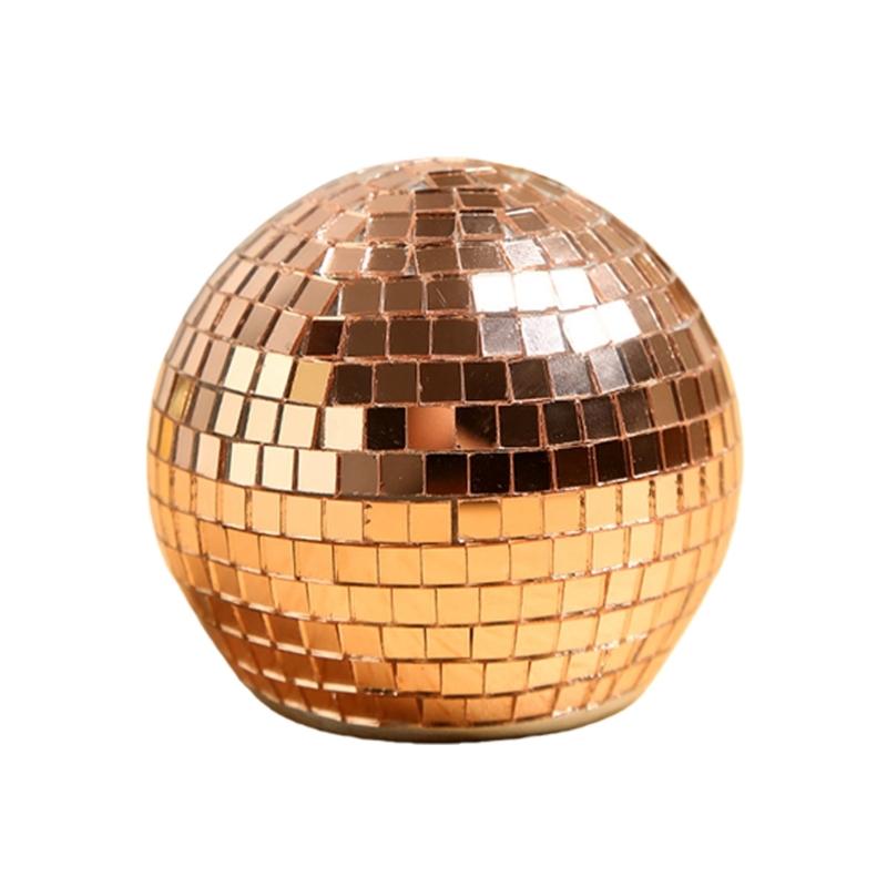

Mirror Finish Disco Ball Bottle Opener Easy Beer Cap Removal Lifter Reflective Design for Birthday Wedding Gathering розового золота