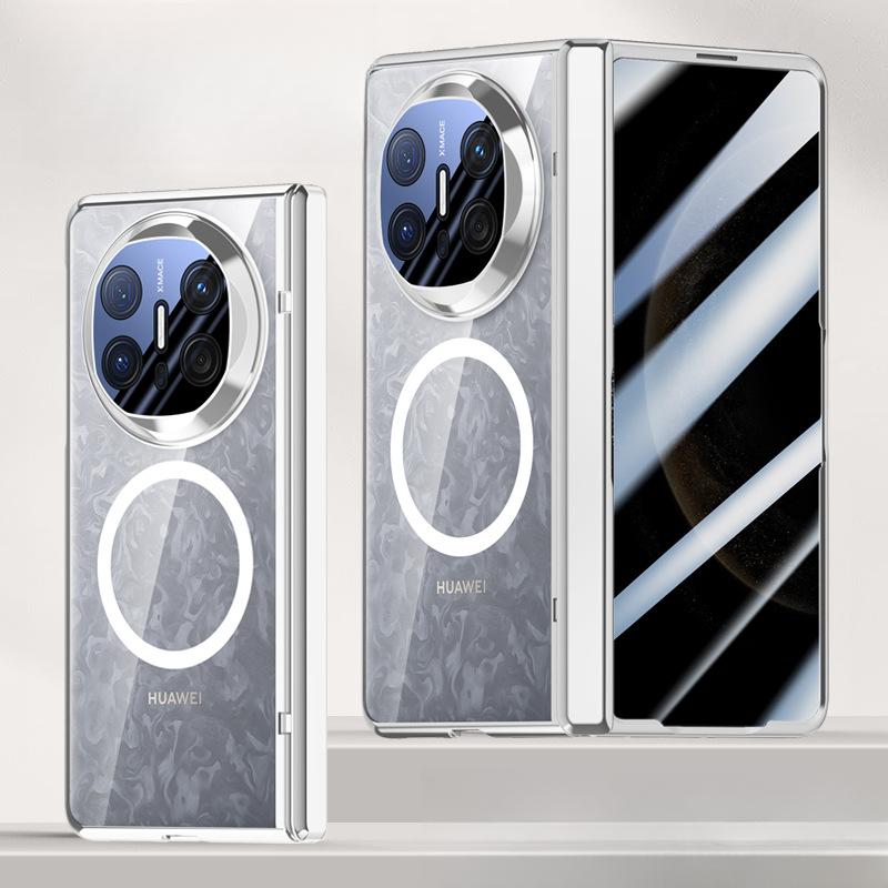 

Подходит для чехла для мобильного телефона Huawei Matex6, пленка, интегрированный магнитный пружинный шарнир, центральный вал, противоударный, полностью закрывающий, гальванизированный, для деловых мужчин Huawei Mate X6