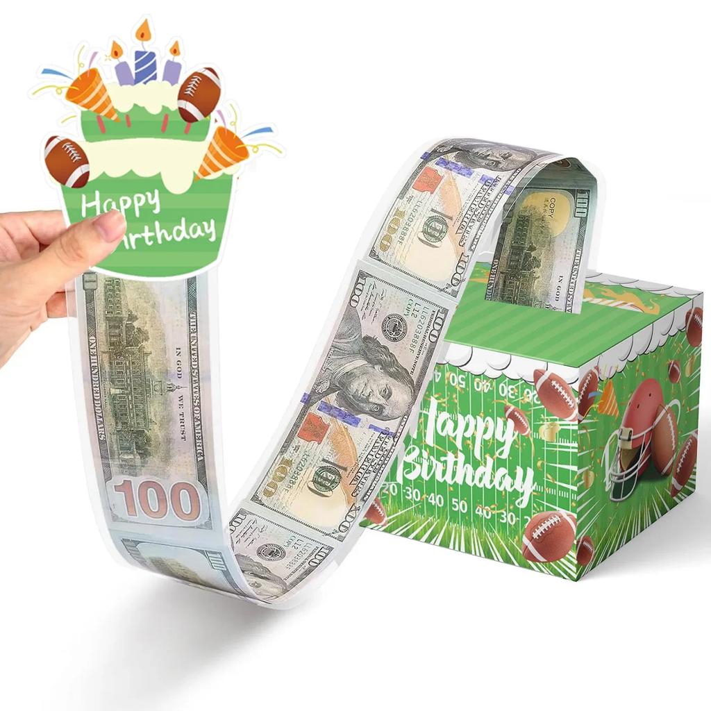 Christmas Birthday Party Surprise Money Pull Pouch Festival Celebration Holders for Cash DIY Surprise Present Money Box
