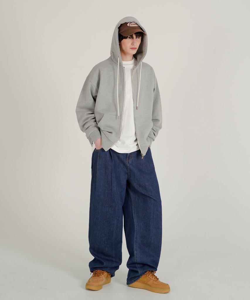 Wv Project Easy Heavy Cotton Zip-Up Grey Mjhd7781