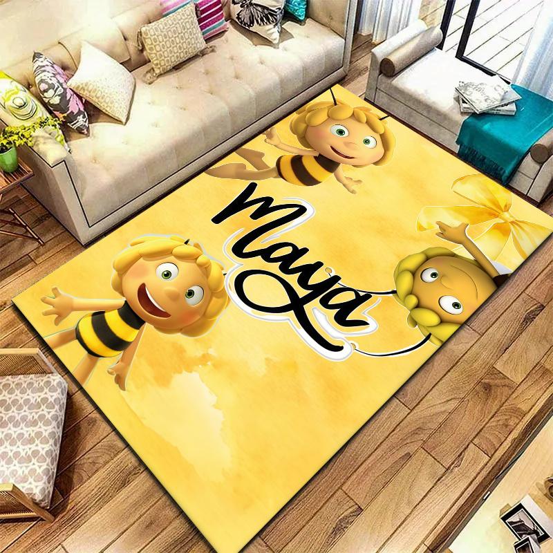 Maya Bee Carpet Rug for Living Room Bedroom Home Sofa Decoration,Kids play Nonslip Floor Mat