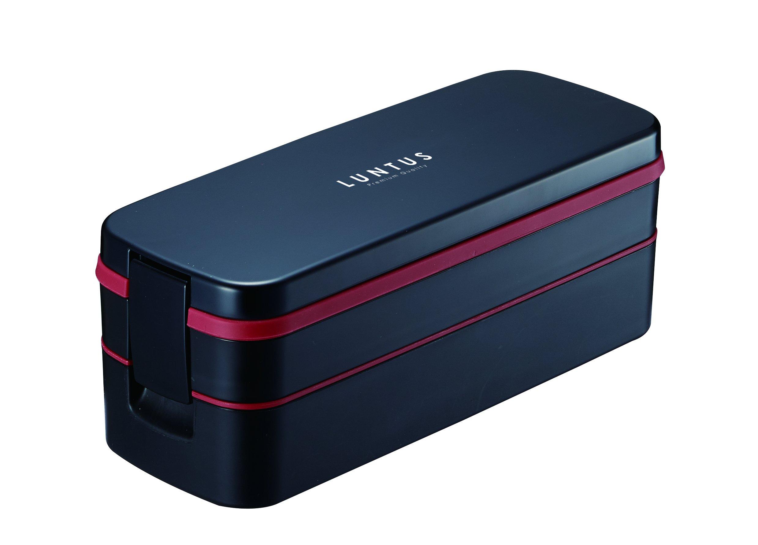 

Asvel Lunch Box with Back Black 2-Tier Lantas FL SS-T820 чёрный