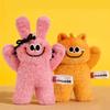 Milk Silk Bunny And Cat Plush Keychain With Soft Short Plush For Kids And Teens