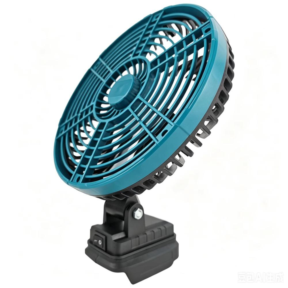 Foldable Lithium Battery Fan 8 Inch Jobsite Fan for Makita/Dewalt/Milwaukee Outdoor Camping