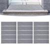 15 Pcs Stair  S Cuttable Polyester Non Slip Soft Self Adhesive Stair Stripe Floor Mat Carpet