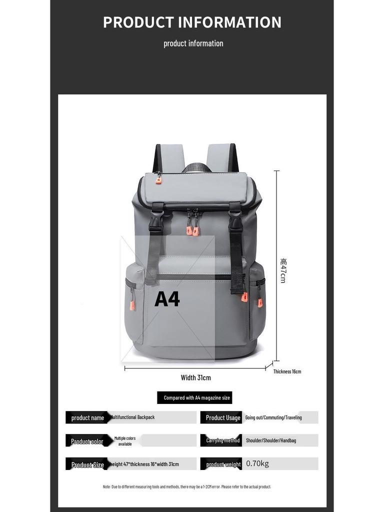 Herren Rucksack mit großem Fassungsvermögen für Business und Reise, für Studenten