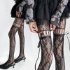 Smooth Shaping Silk Stockings High-Density Sheer Pantyhose Tights Mesh Lace-up Pantyhose Dance