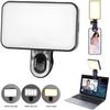 Portable Mini LED Selfie Fill Light 3 Modes Adjustable Brightness USB Rechargeable Lamp for Phone Computer Live Video Makeup