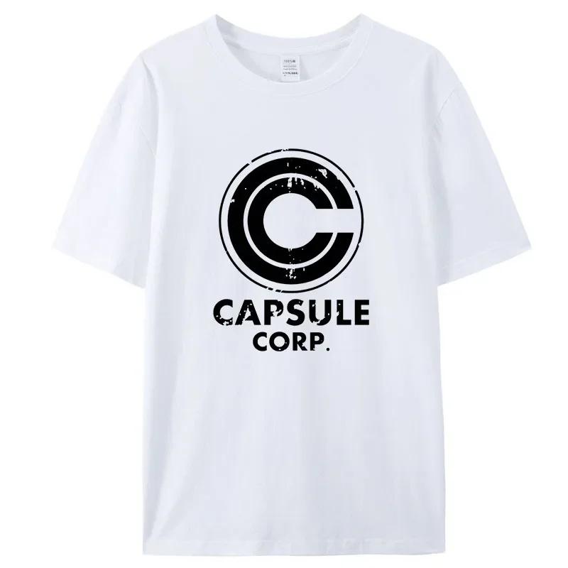 

Capsule Corp Print t shirt Women Cotton Shortsleeve fashion tshirt Unisex Casual Loose TShirts Streetwear Tops tee unisex Clothing S
