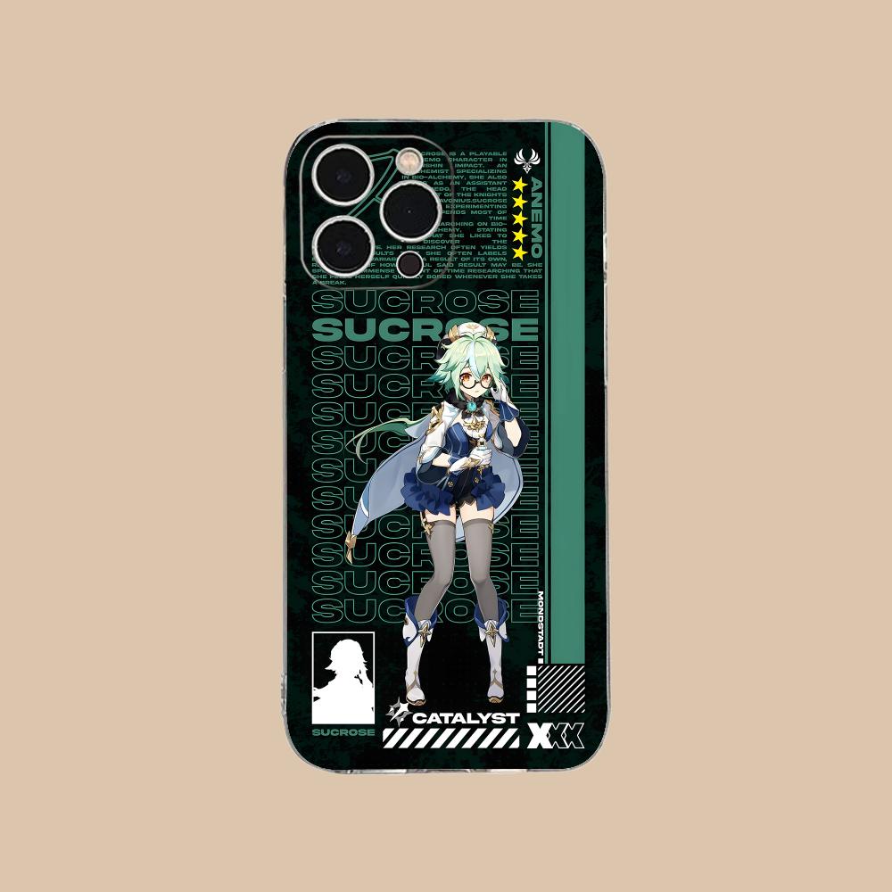 Spiel GI Saccharose Klar TPU Handyhülle für iPhone 17 16 15 14 13 12 11 X XR XS Air Pro Max Plus Mini Bunte Hülle