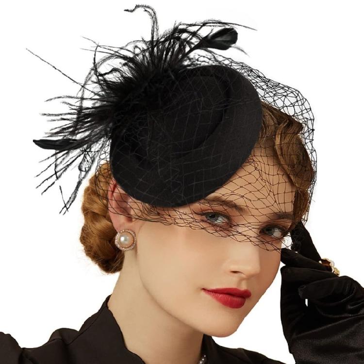Breathable Meshes Veil Bridal Mantilla Fancy Dress Headbands Adjustable Headwear for Weddings and Event