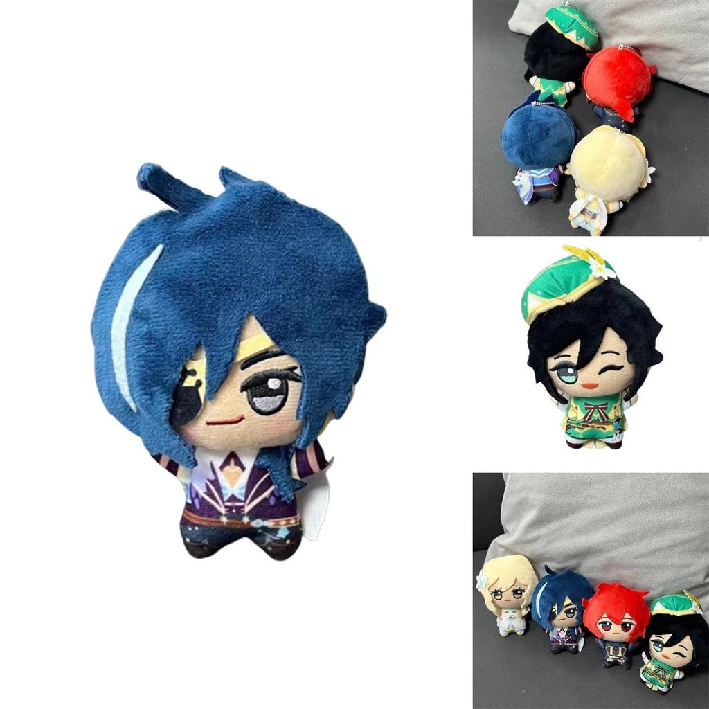 Genshin Impact Plush Doll Pendant Venti Lumine Soft Stuffed Keychain Gift