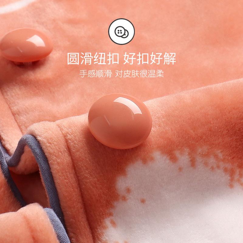 Island Fleece Pajamas Women'S Winter Thickened Fleece Winter Flannel Coral Fleece Loungewear Thin Fleece Autumn And Winter Suit