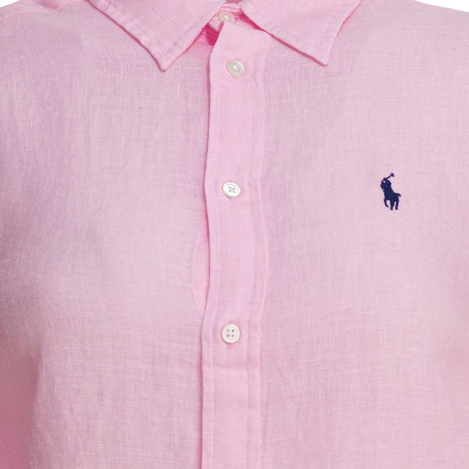 Polo Ralph Lauren Embroidered Pony Polo Shirt With Pointed Collar And Single Button Women Shirts 211970730-514