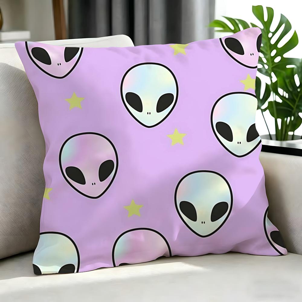 Cartoon DDreamy Aliens Cushion Cover Cushion Cover Set Pcs X X X Pillowcase Decorative Sofa Home Decor