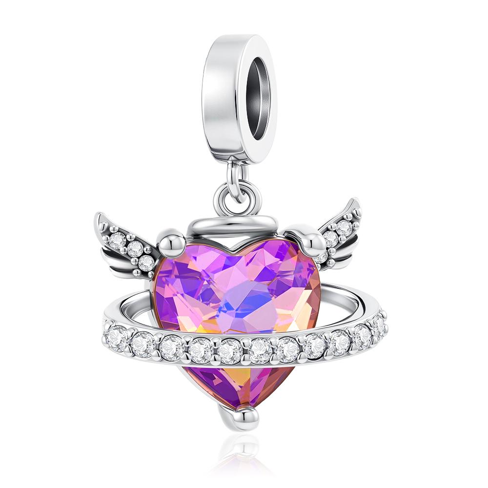 New Silve Red Heart Rudder Anchor Pendant Charm Bead Fit Original Diy Bracelet For Women Diy Fashion Jewelry Making