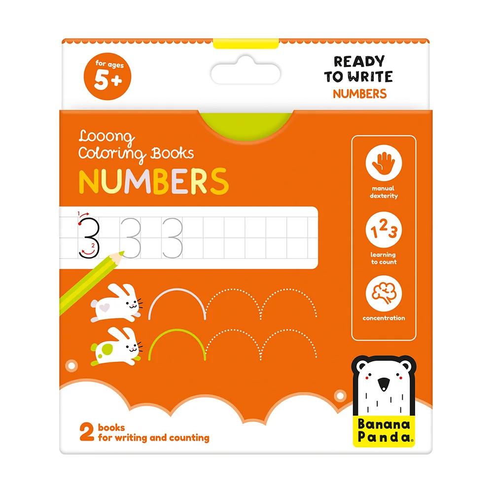 Looong Coloring Books - Ready To Write. Numbers 5+