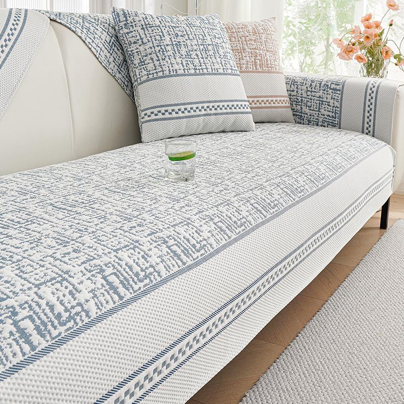 Summer Cool Sofa Cover Technology Ice Silk Sofa Cushion Simple Living Room Seat Cushion Non-Slip Sofa Cover Cloth Towel