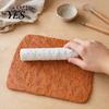 DIY Clay Texture Tool Polymer Roller, Floral Embossed 3D Printed Embossing Roller for Earrings, Jewelry Making Retro