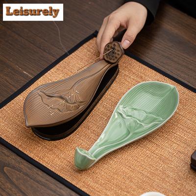 Lotus Boat Incense Insert Ceramic Aromatherapy Furnace Zen Incense Burner Insert Agarwood Sandalwood Stove Base Tea Ceremony
