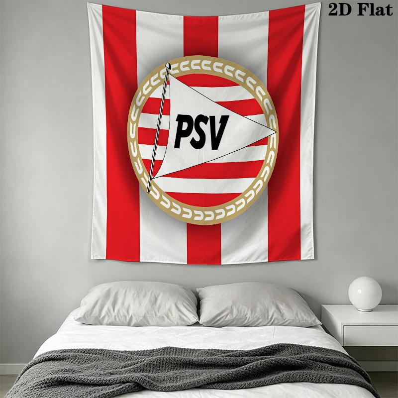 PSV Eindhoven Wall Tapestry Aesthetic Wall Hanging Printed Fabric Blanket Decorative Tapestries for Bedroom Living Room Home Decor