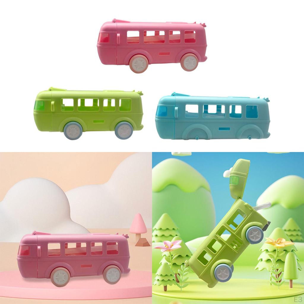 Bus Bottle with Straw and Strap Adjustable Shoulder 500ml Capacity for Girls Boys Sturdy Food