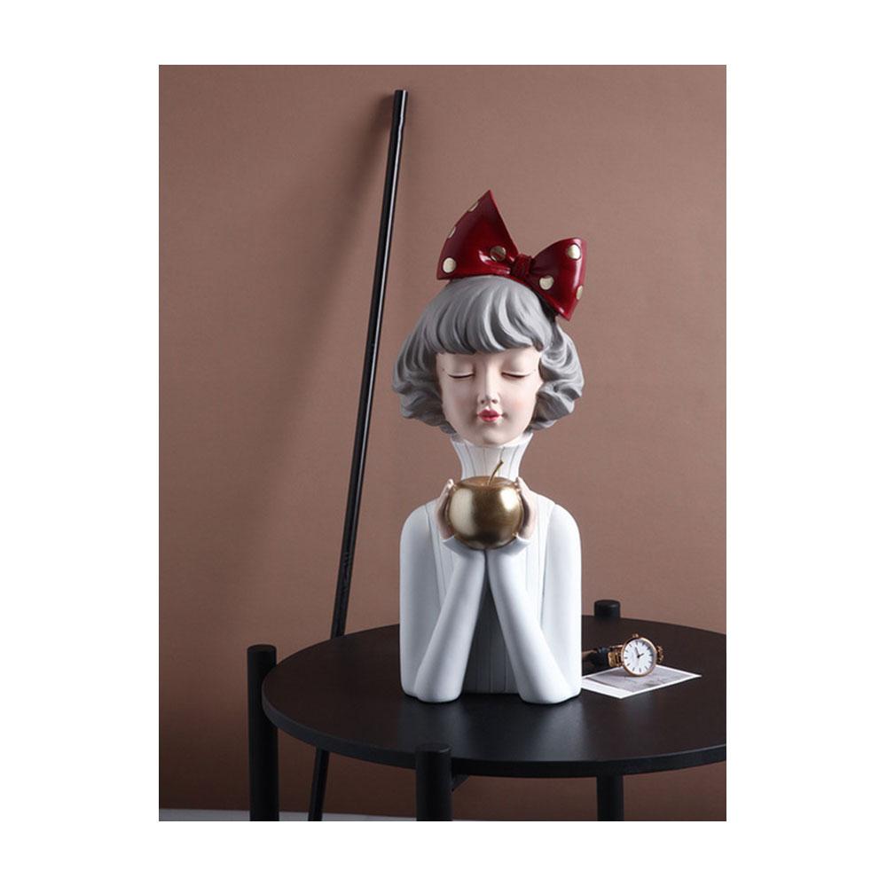Harz Mädchen Kunst Wohndekor Dekoration Zimmer Figuren Für Innen Schreibtischzubehör Kawaii Statue Skulpturen Nordisch Wohnen
