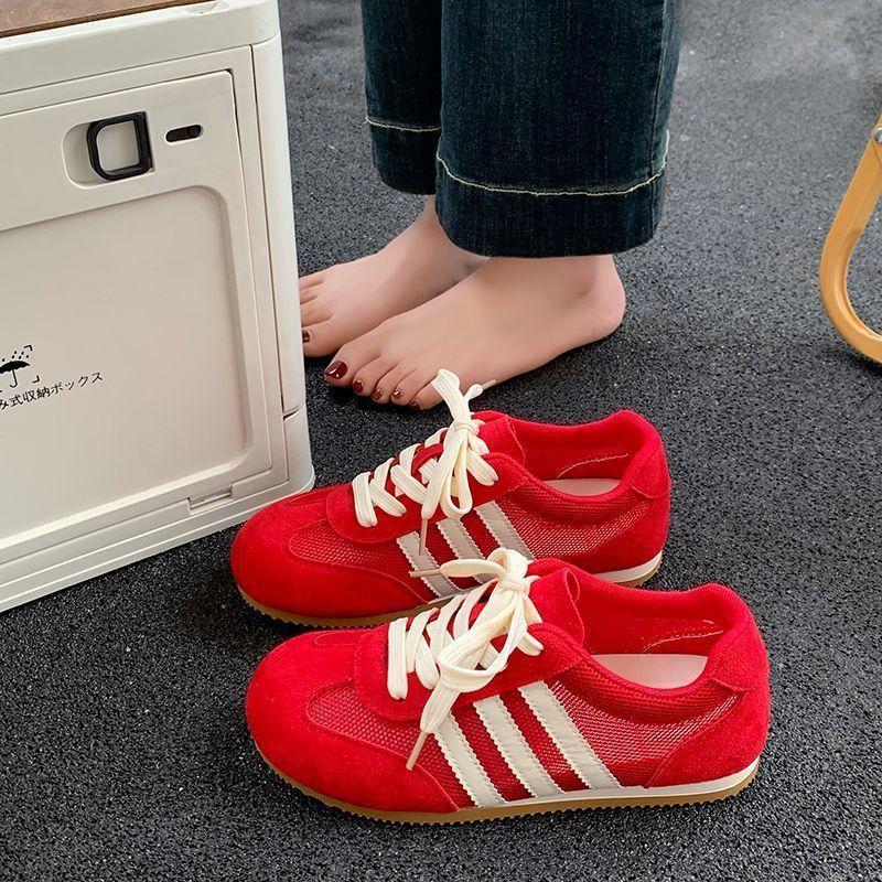 Dexun shoes women's 2025 new spring and summer women's shoes are popular, versatile, super fire, little white Forrest Gump shoes, sports and leisure b