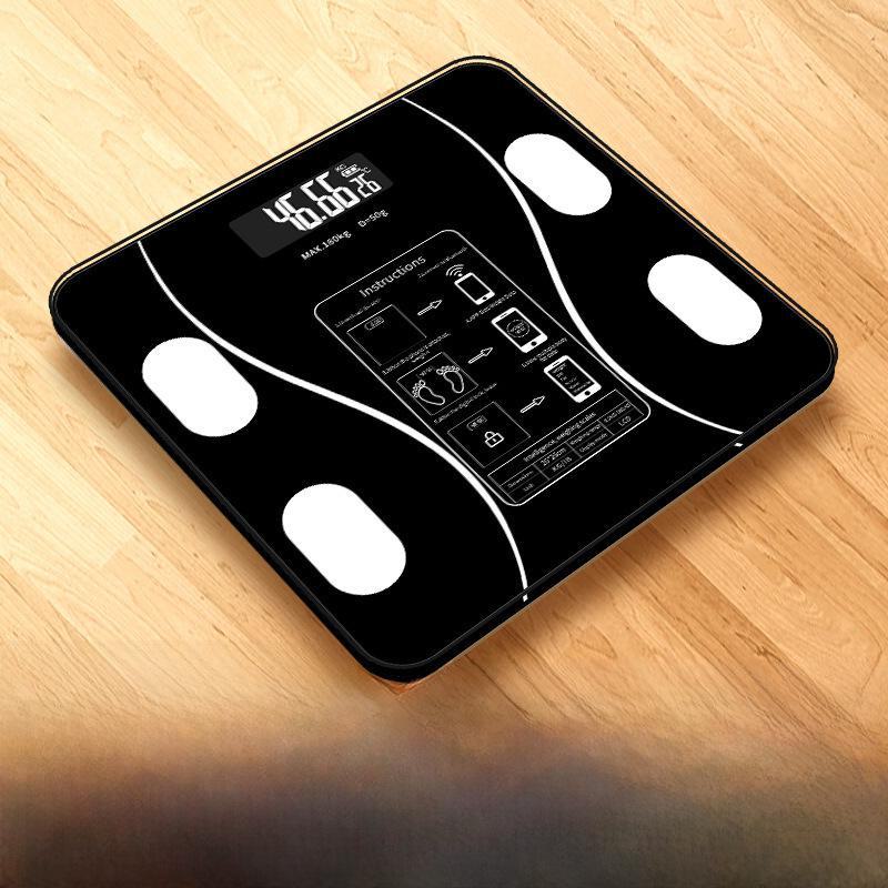 Smart USB Rechargeable Body Weight & Fat Scale for Home Use