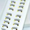 10 Pairs New Makeup Tool Natural Black False Eyelashes Fake Mini Half Corner