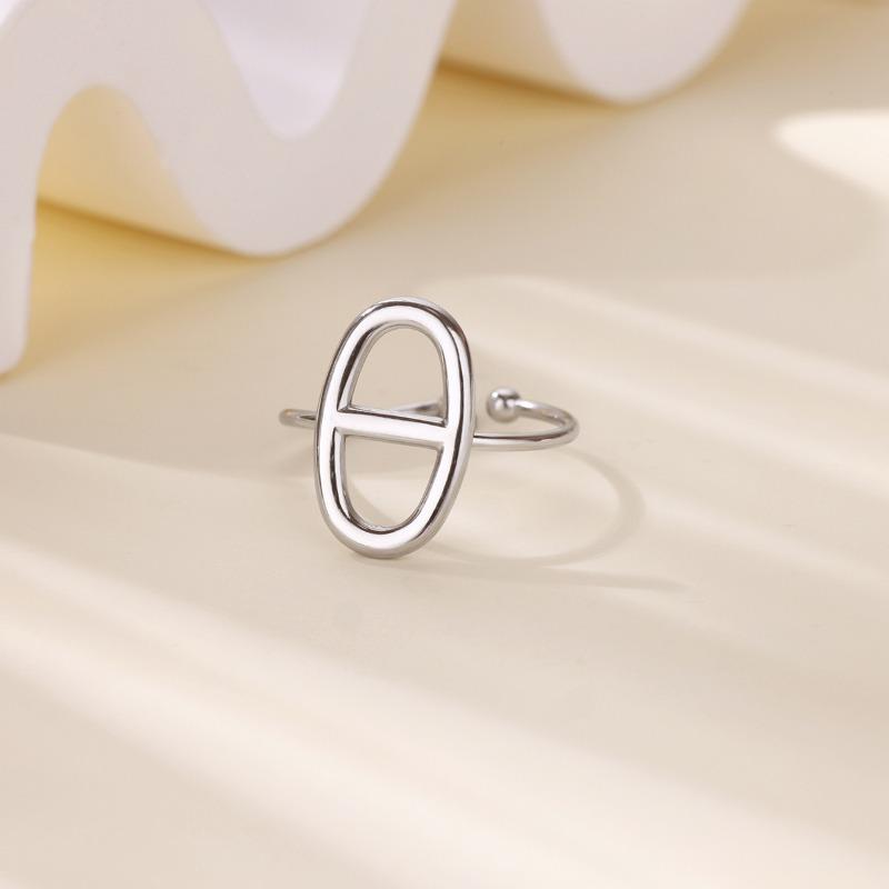 

Японский иероглиф геометрическая личность свиной нос кольцо из нержавеющей стали Хан Фан кольцо высокого класса холодный ветер горячие продажи Opening adjustable серебряный