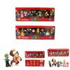 Kids Gift Set Of Six Super Mario Bros Action Figures Featuring Luigi Yoshi And Mushroom Collectible Toys