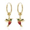 Exaggerated Metal Big Circle Earrings For Women Female Classic Simple Beaded C Shape Round Hoop Earrings Smooth Ear Cuff Jewelry