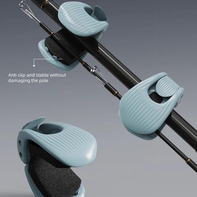 Fishing Rod Holder Fixer Clip Portable Lure Rod Bundling Clamp Beach Fishing Pole Holder Fishing Tools Compact Fixer Holder