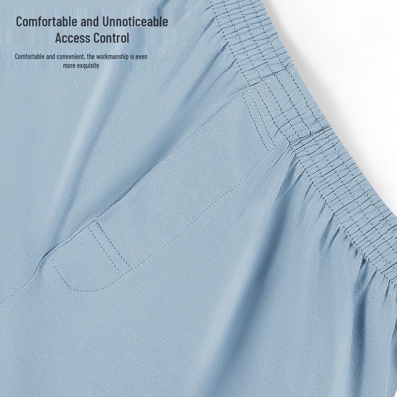 Plus Size Men's Cotton Boxer Briefs - Loose Fit Square Leg Shorts