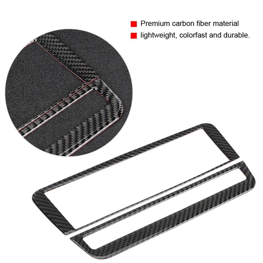 Carbon Fiber CD Air Conditioning Control Panel Cover Trim for Mercedes Benz a B GLA CLA(Pure)