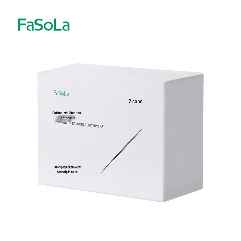 FaSoLa Disposable Carbonized Toothpicks (500 Count, 2-Pack)