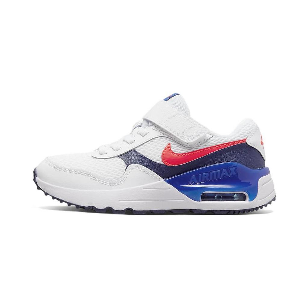 Nike Air Max SYSTM PS White Midnight Navy Kids Sneakers Game-Royal Bright-Crimson DQ0285-101