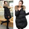 Women's Loose Fit Cotton Jacket with Thick Fur Collar and Plus Size