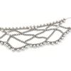 Makeup Party Mesh Pearl Mask, European and American Fashion Exaggerated Nightclub Party Rhinestone Mask